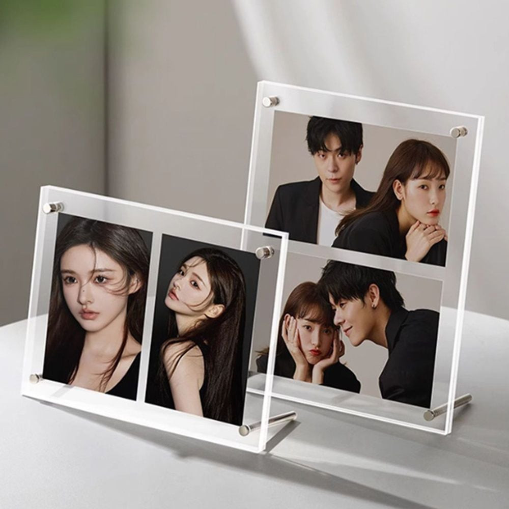 인테리어 투명 아크릴 사진 액자 탁상 포토 프레임 K318