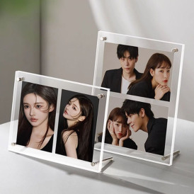인테리어 투명 아크릴 사진 액자 탁상 포토 프레임 K318