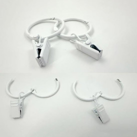 오픈형 커튼 집게링 내경 32mm 20pcs 링 고리 부자재