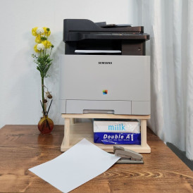 이앤위즈 프린터선반 WPS01 뉴송원목 프린터 받침대 데스크정리