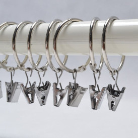 오픈형 커튼 집게링 내경 50mm 20pcs 후크 고리